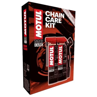 Комплект Motul Почистване и смазване на верига с подарък четка